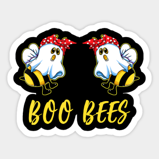 Funny Boo Bees Headband Halloween Costume Matching Couples Sticker